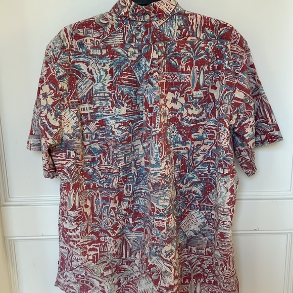 REYN SPOONER ALFRED SHAHEEN Hawaiian Shirt Short Sleeve Mens size Large - Picture 5 of 9